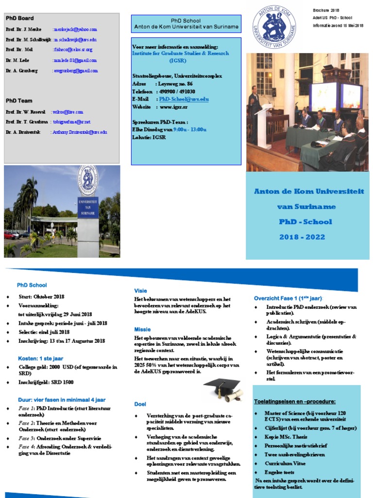 Folder PHD School 15.05.2018 Final | PDF
