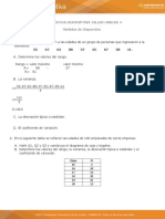 Taller de Estadistica 4... Medidas de Dispersion.