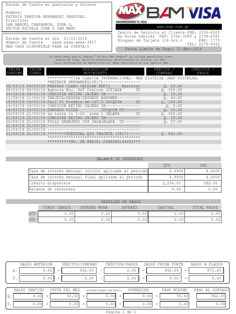 Estado de Cuenta 1117070572381720190321.pdf | Interés | Servicios