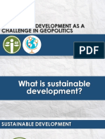 Sustainable Development and Geopolitics