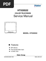 Haier TV Htx20s32-Hr Service Manual