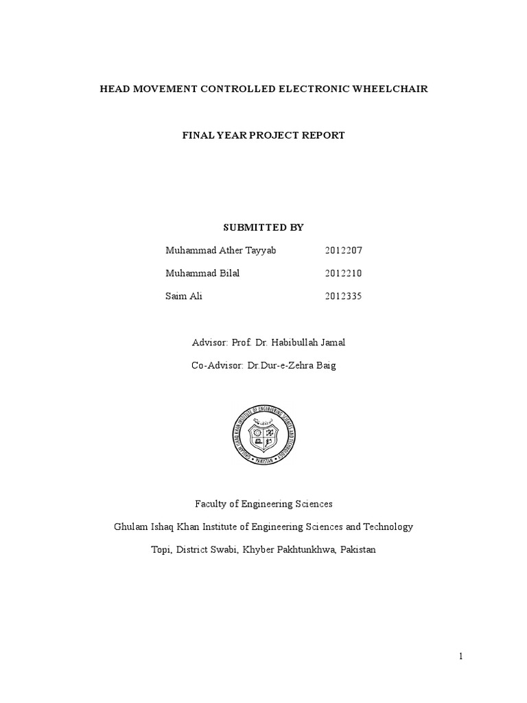 Head Movement Controlled Electronic Wheelchair PDF Wheelchair Gear