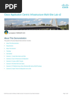 Cisco Application Centric Infrastructure Multi-Site Lab v2: About This Demonstration