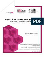 Informe - Comité de Derechos Humanos ,Sexto Examen México