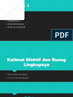 Kalimat Efektif Dan Ruang Lingkupnya