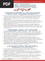 Takeaways: Gender Identity and Sex Discrimination