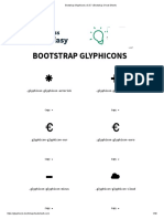 Bootstrap Glyphicons v3.3.7 - Bootstrap Cheat Sheets PDF