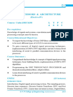 DSP Processors & Architecture: Course Code:13EC1138 L TPC 4 0 0 3