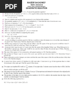 Quadratic Equation