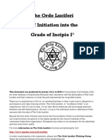 Ordo Luciferi Incipio Self Initiation Rite PDF