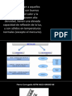 Metales conductores elevada densidad