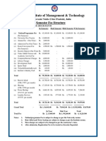 Army Institute of Management & Technology: Semester Fee Structure