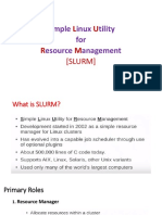 S L U R M: Imple Inux Tility For Esource Anagement