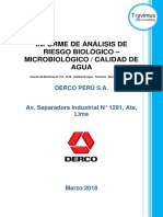 Informe de Monitoreo #014 - 2018 - Calidad de Agua - Travimus - Derco Perú S.A. - Ate