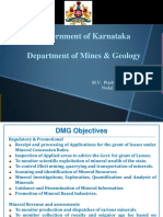 Government of Karnataka Department of Mines & Geology: M.V. Prashanth Kumar, KSAS Nodal Officer, E-Cell