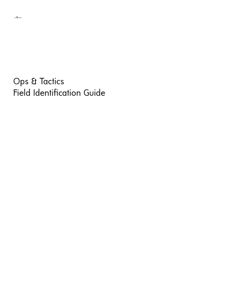 Ops & Tactics FIM | PDF | Leisure