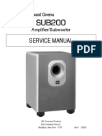 Hfe JBL Sub200 Service en PDF