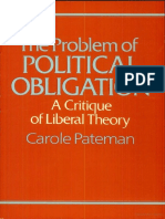 Pateman, C. (1985) - The Problem of Political Obligation. A Critical Analysis of Liberal Theory