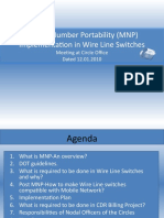 Mobile Number Portability (MNP) Implementation in Wire Line Switches
