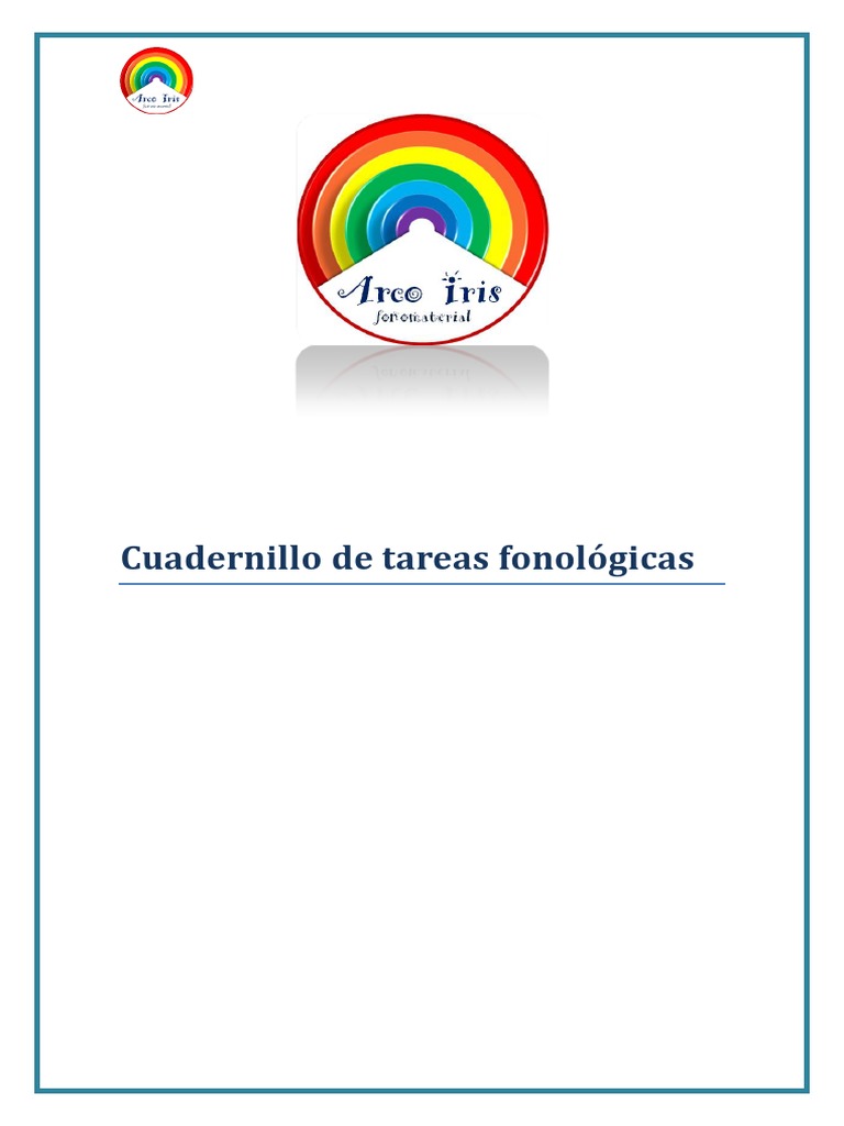 Cuadernillo de Conciencia Fonológica | PDF | Sílaba | Habla