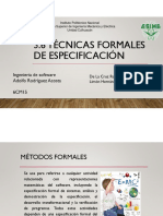 3.6 Tecnicas Formales de Especificacion