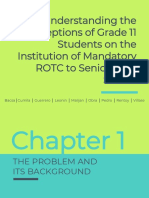 Understanding The Perceptions of Grade 11 Students On The Institution of Mandatory ROTC To Senior High School