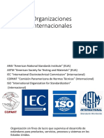 Organismos Internacionales para Estandarización