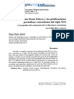Gozálo Picón Febres y Las Publicaciones Periódicas Venezolanas Del Siglo XIX PDF
