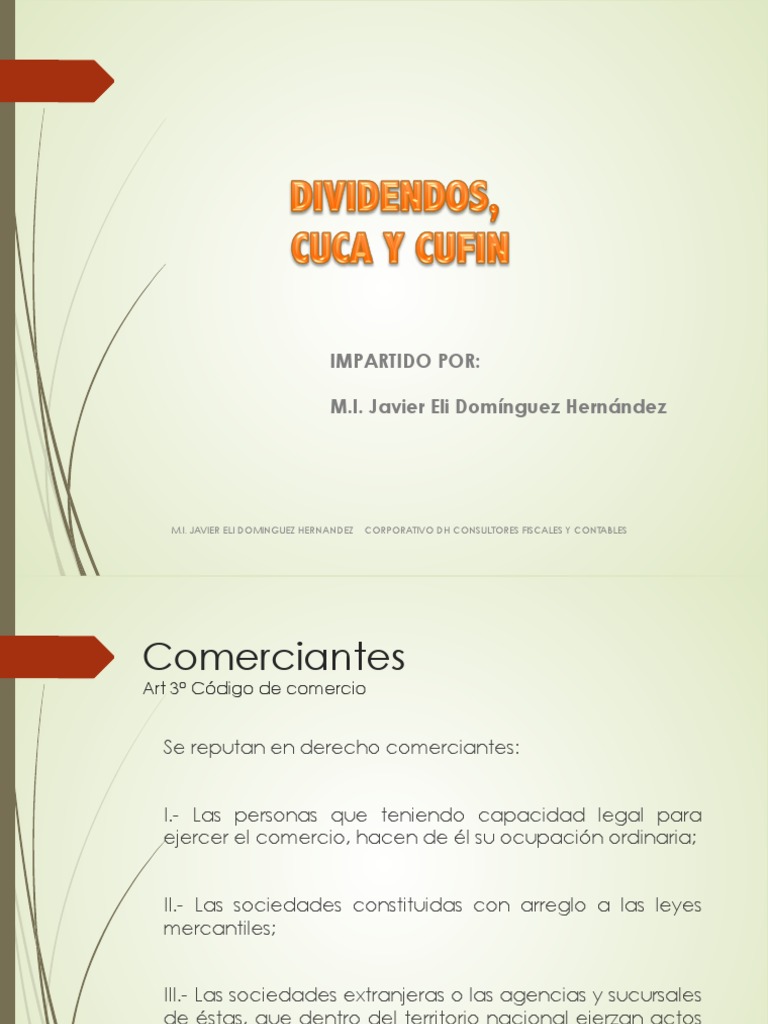 CUCA y CUFIN: Conceptos Clave Fiscales | PDF | Impuesto sobre la renta ...