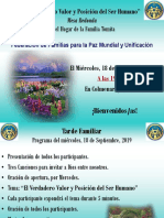 1. 1. El Verdadero Valor y Posición del Ser Humano - programa 18.09.19