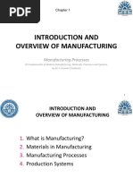 Introduction and Overview of Manufacturing