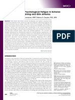 Physiological and Psychological Fatigue in Extreme Conditions - Overtraining and Elite Athletes