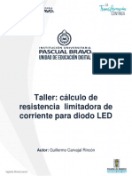 Taller - Cálculo de Resistencia Limitadora de Corriente para Diodo LED