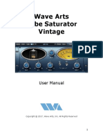 Wave Arts Tube Saturator Vintage: User Manual