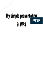 My Simple Presentation in WPS
