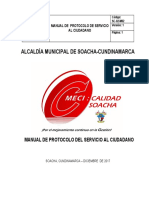 Manual de Protocolo Del Servicio Al Ciudadano