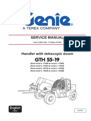 GENIE GTH-5519 ELEMENT ENGINE OIL FILTER 07.4501.0138