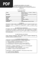 Plano de Ensino - Justiça, Sociedade e Reconhecimento