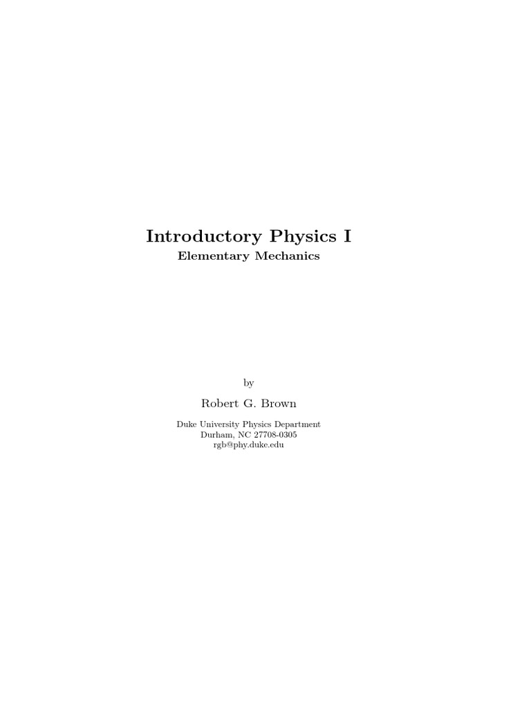 Intro Physics 1 PDF | PDF | Rotation Around A Fixed Axis | Torque