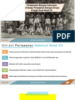 Ciri-ciri Perlawanan Bangsa Indonesia Sebelum Abad XX