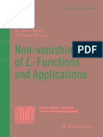 Pub Non Vanishing of L Functions and Applications