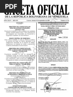 Gaceta Oficial 41716 Sumario