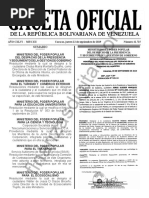 Gaceta Oficial 41715 Sumario