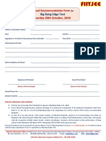 School Recommendation Form PDF