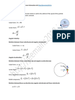 Circular and Rotational Motion