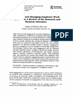 Measuring and Managing Employee Work Engagement - A Review of The Research and Business Literature - 2009