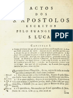 Novo Testamento Almeida 1693 - Atos Dos Apóstolos