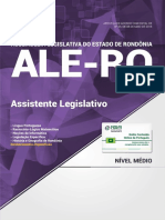 #Apostila Assembleia Legislativa - RO - Assistente Legislativo (2018) - Novas Concursos PDF