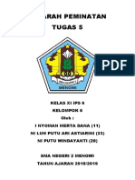 Sejarah Peminatan Tugas 5