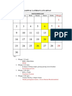 Jadwal Latihan LATGAB 2019